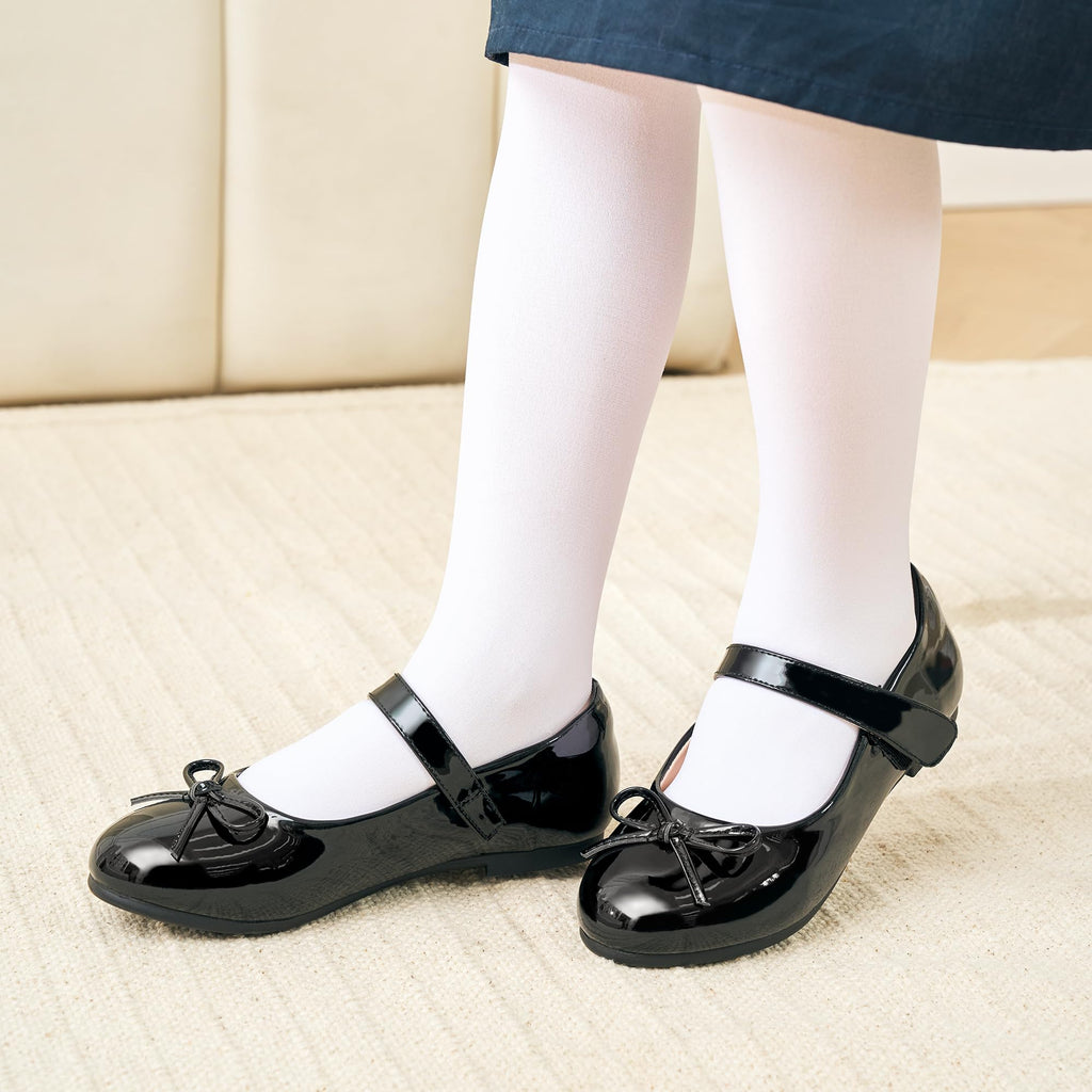 Stelle Girls Mary Jane School Flats Flower Wedding Uniform Party Shoes（Toddler/Little Kids/Big Kids）