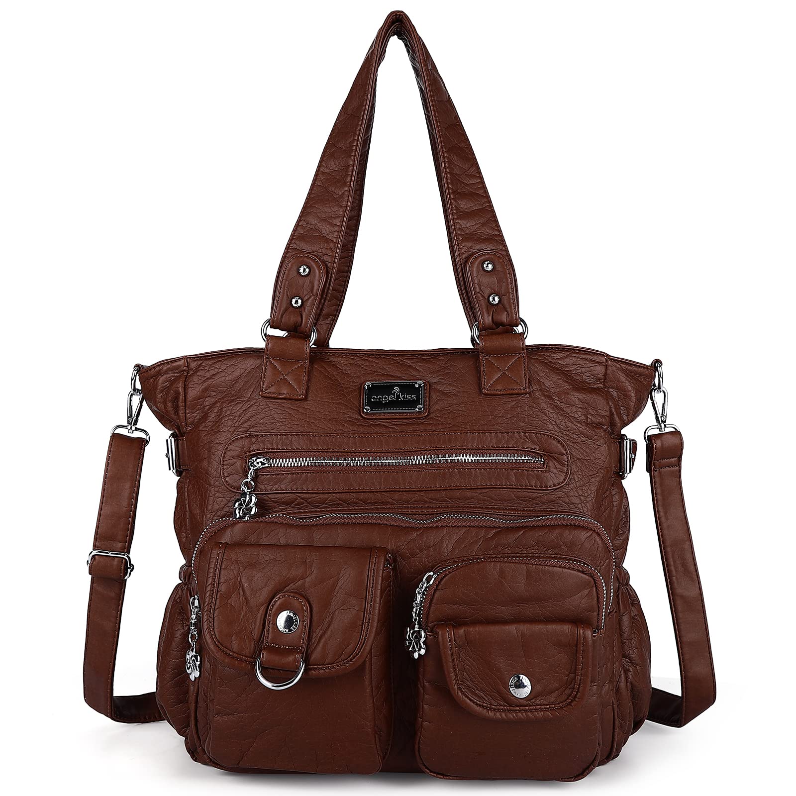 Angelkiss Purses and Handbag for Women Soft Leather Hobo Bags Satchel Shoulder Bags Ladies Tote Crossbody Bag