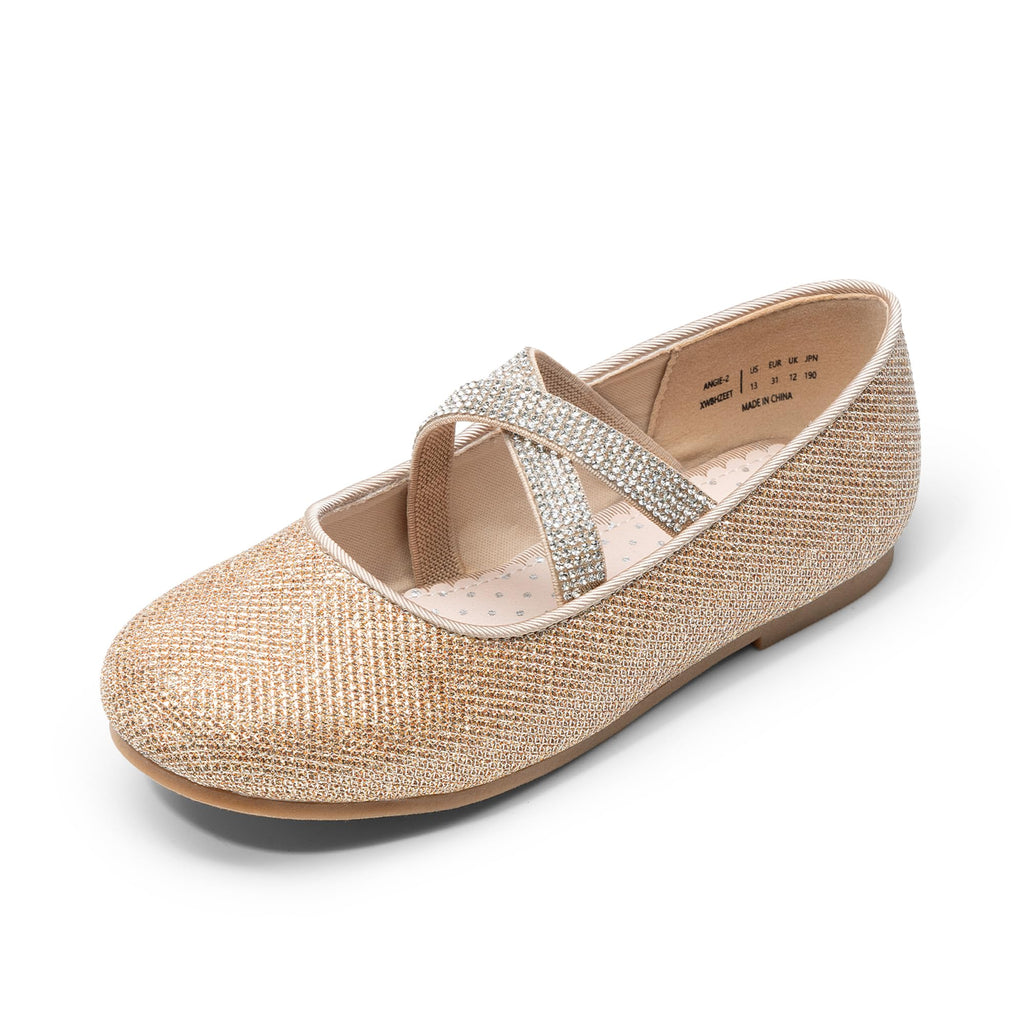 DREAM PAIRS Girls Ballerina Dress Shoes Mary Jane Flats