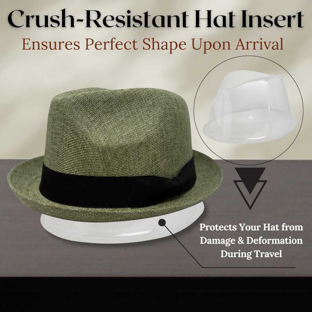 Funky Junque Premium Fedora Hat - Stylish Sun Protection for Men & Women - Perfect for Summer Beach, Travel & Outdoors