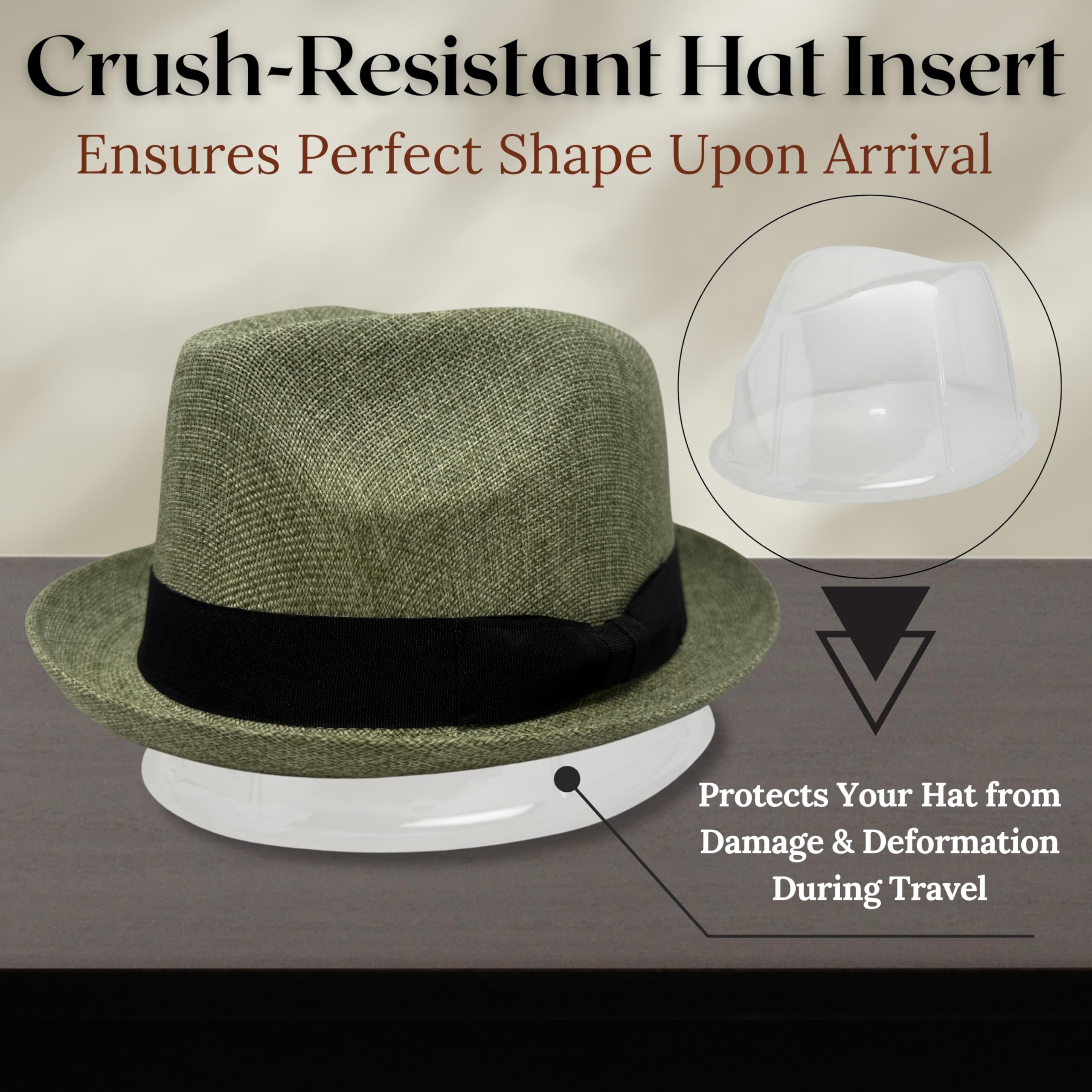 Funky Junque Premium Fedora Hat - Stylish Sun Protection for Men & Women - Perfect for Summer Beach, Travel & Outdoors