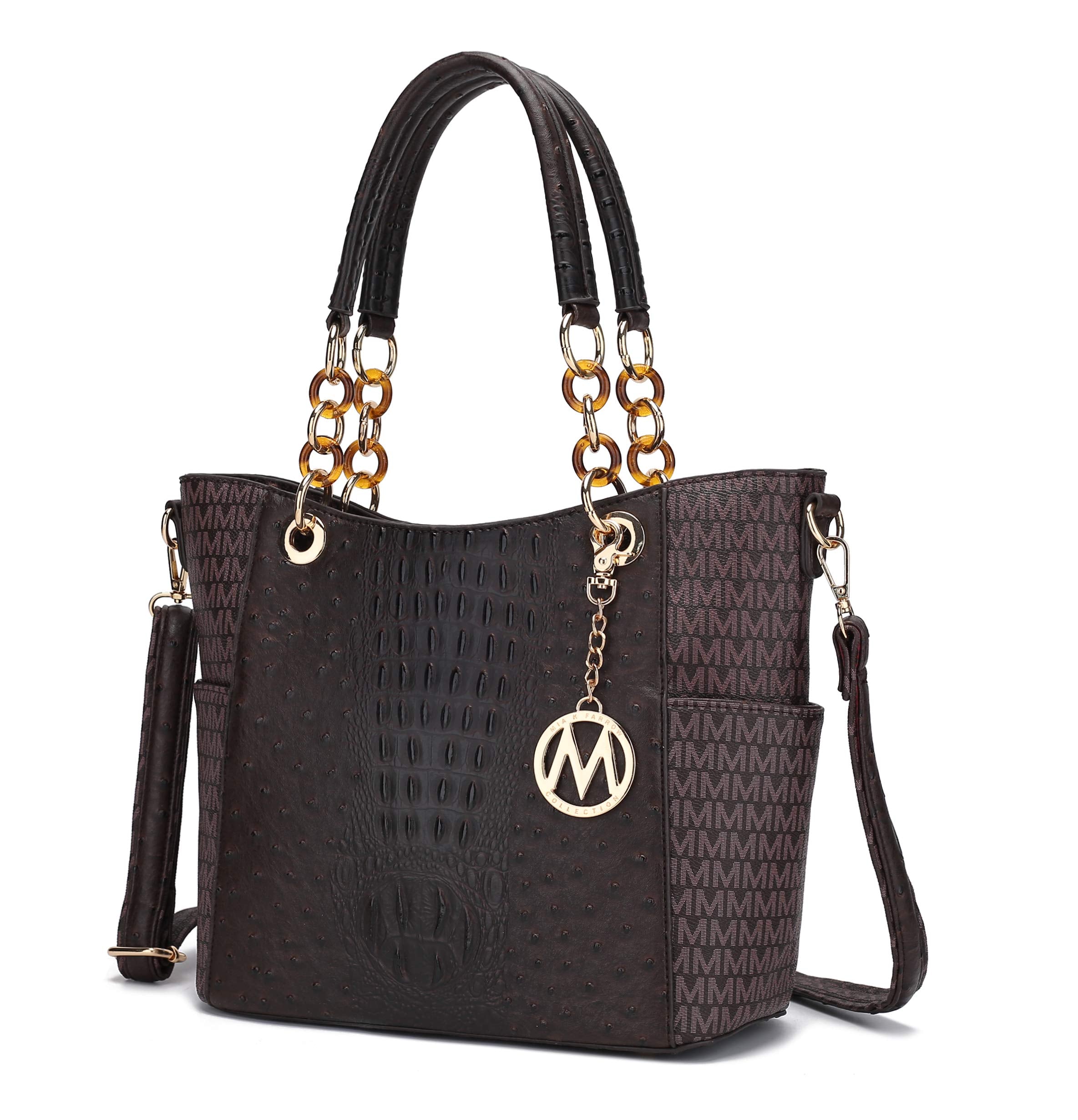 MKF Collection Shoulder Bag for Women, Vegan Leather Handbag Purse Top-Handle Crossbody Bag Tote Bag by Mia K