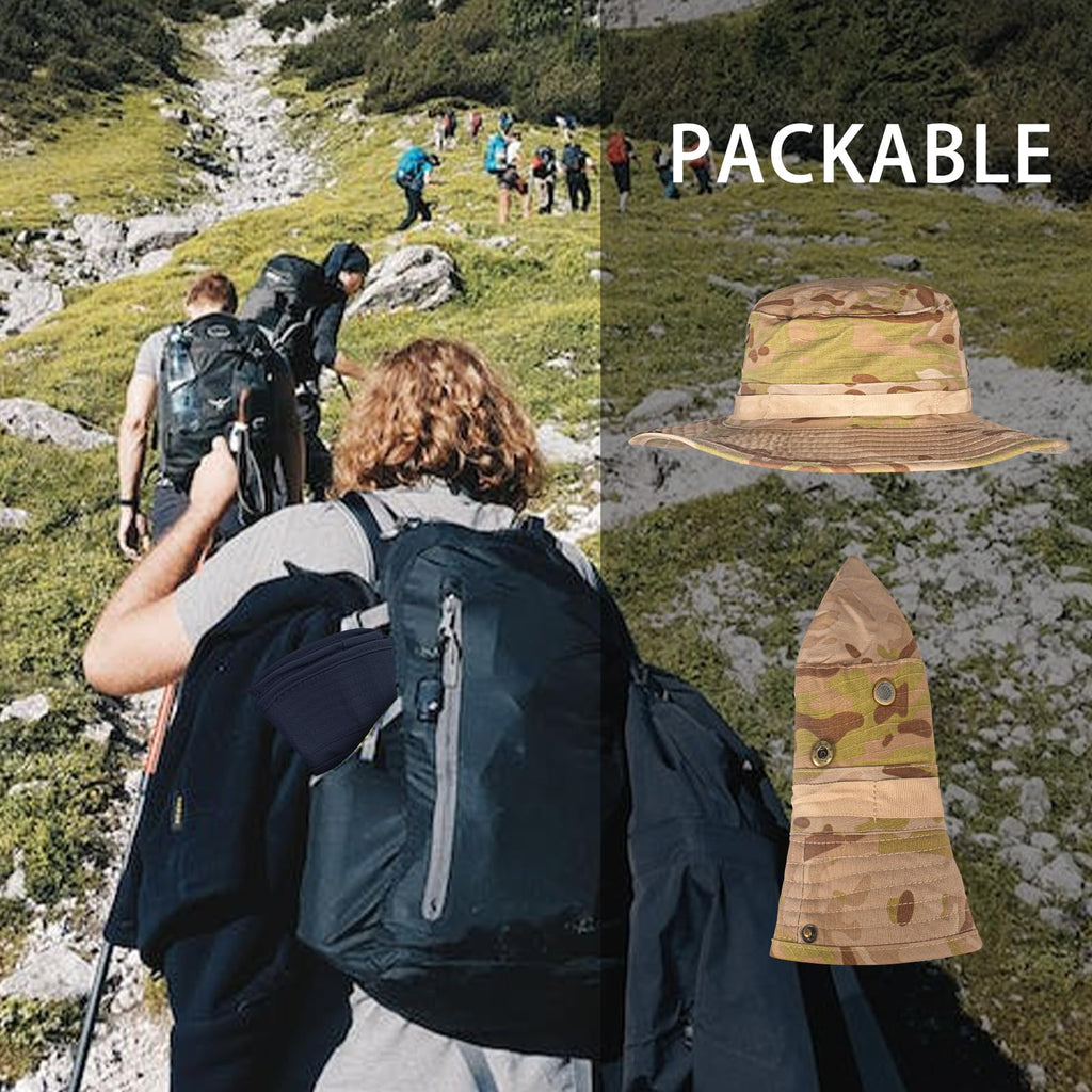 Sun Hats for Men Women Bucket Hat UPF 50+ UV Protection Boonie Hat for Safari Fishing Hiking Garden Beach