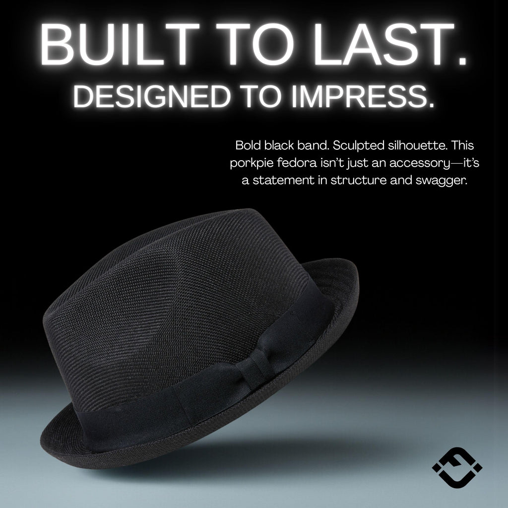 Funky Junque Premium Fedora Hat - Stylish Sun Protection for Men & Women - Perfect for Summer Beach, Travel & Outdoors