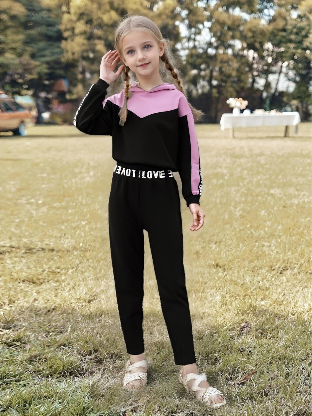 Kid Girls Clothes - Girls Outfits Tie Dye Tops and Leggings Pants 2 Piece Spring Clothes Set