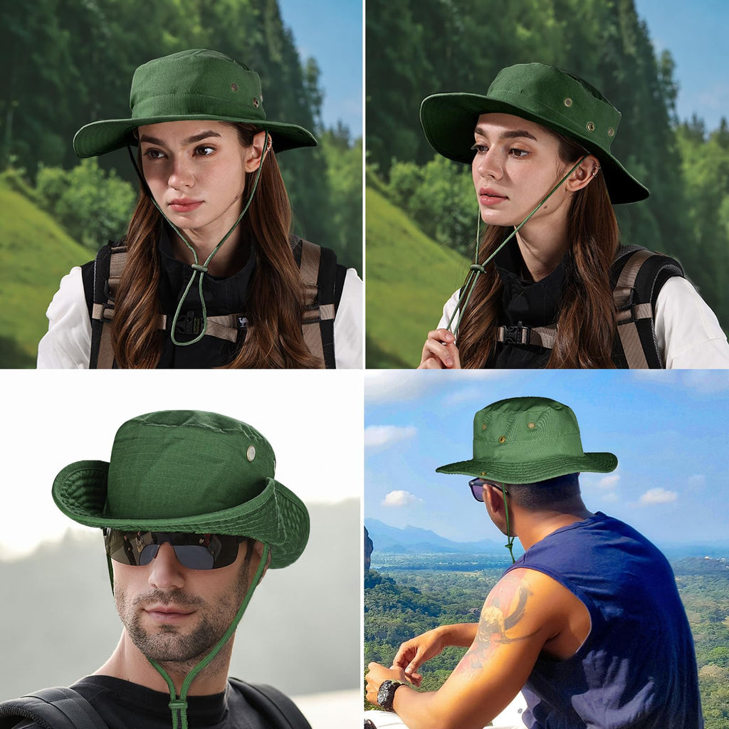 Sun Hats for Men Women Boonie Hat Foldable Fishing Hat UPF 50+ Bucket Hat for Fishing Hiking Garden Safari Beach