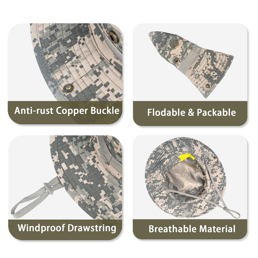 Sun Hats for Men Women Bucket Hat UPF 50+ UV Protection Boonie Hat for Safari Fishing Hiking Garden Beach