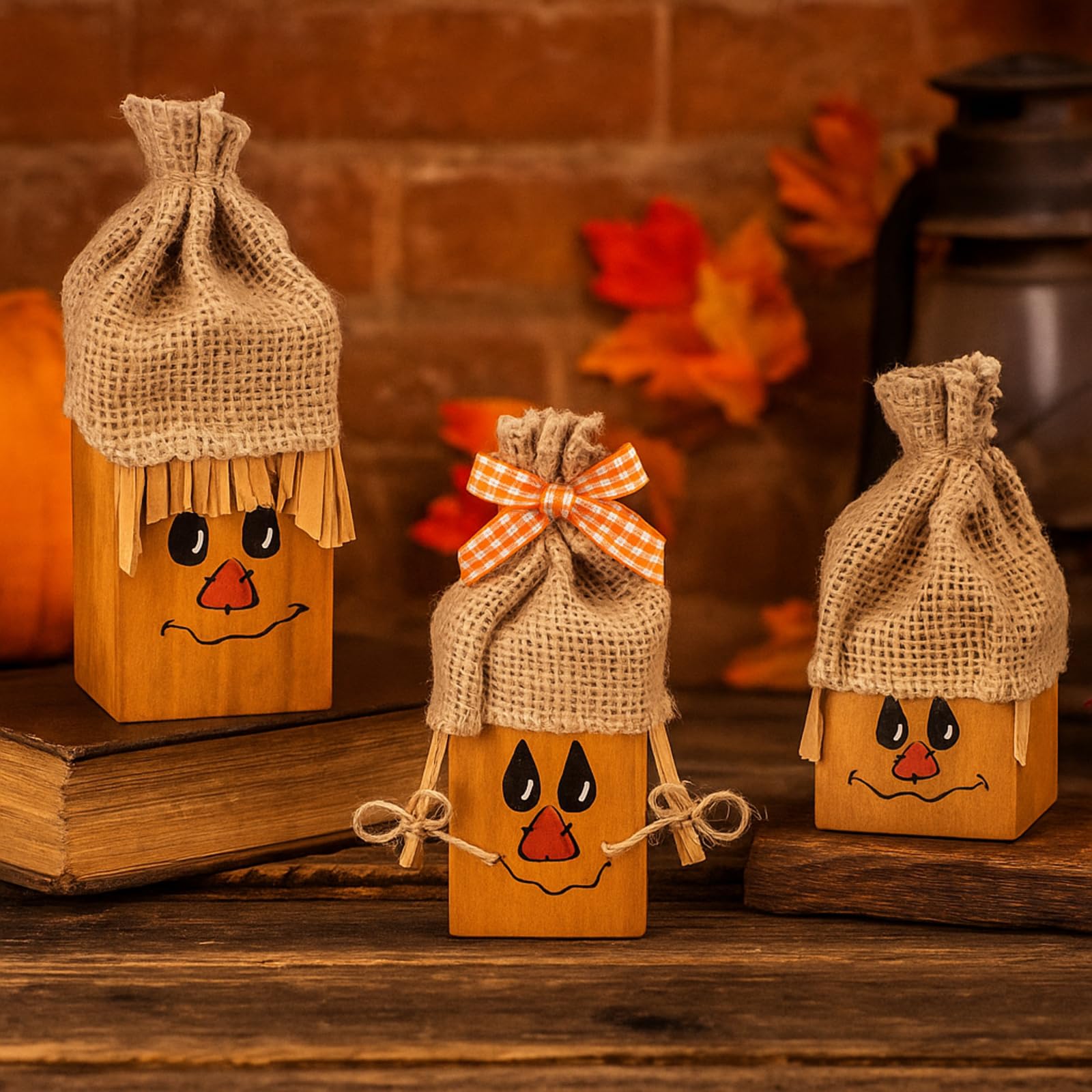 3 Pcs Fall Thanksgiving Decorations Fall Wooden Turkey Pilgrim Couple Table Sign Thanksgiving Standing Tabletop Decor for Autumn Harvest Indoor Tabletop(Turkey)