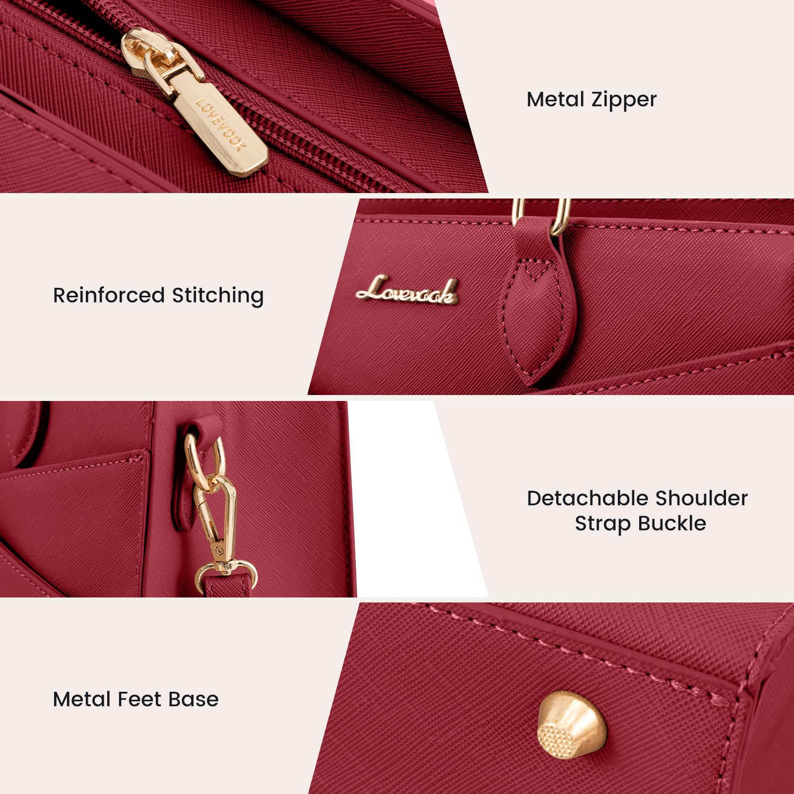 LOVEVOOK Purses for Women,Satchel Handbags Tote Bag, Black Pu Leather Shoulder Crossbody Top Handle Purse with Zipper