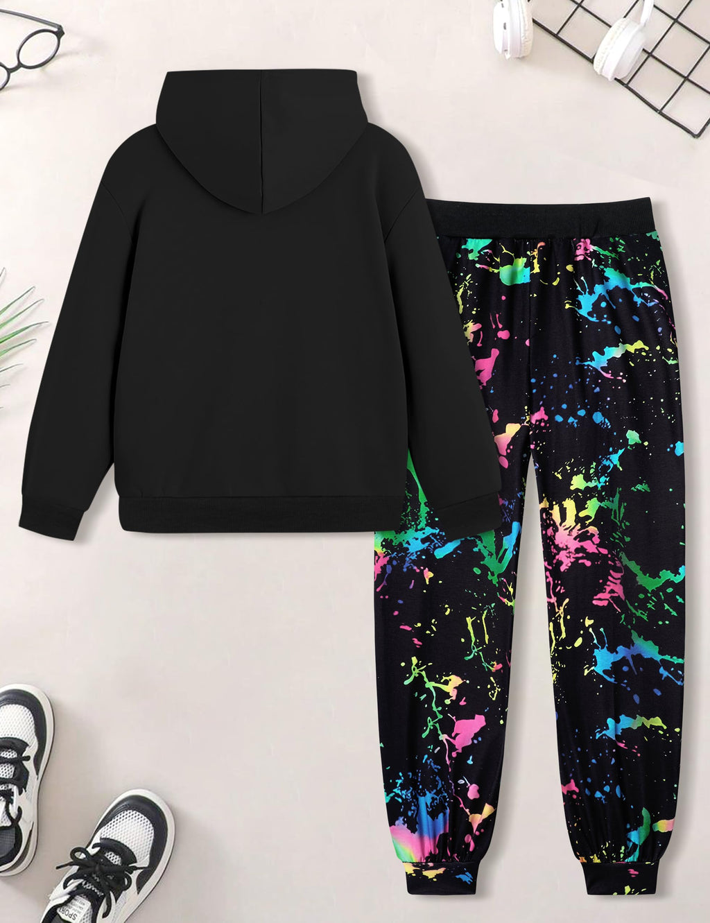 Boys Clothes Camo Boys Outfits Letter Printing Pullover Hoodie and Pants 2Pcs Winter Kids Clothes Boys for 7-14 Years