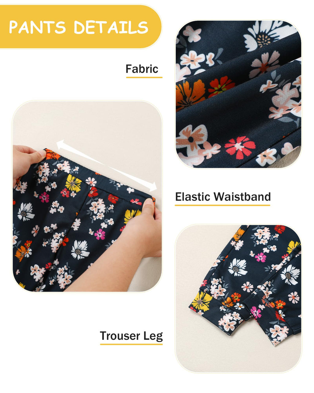 Coco&RARA Toddler Girls Clothes Baby Hoodie Sweatshirt Flower Sweatpants Outfits 2pcs Fall Winter Tracksuit Set 18M-6T