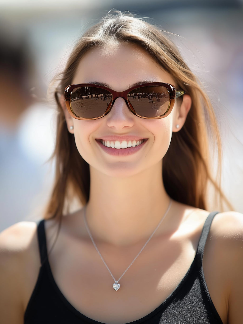 FEISEDY Polarized Women Sunglasses Retro Shades Photochromic Lens Sparkling Crystal Sunglasses UV400 Protection B0144