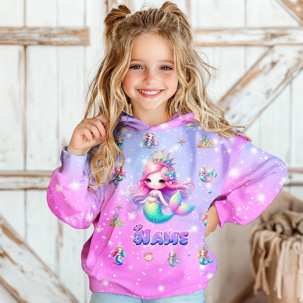 Sweatshirt for Girls - Personalized Pullover Hoodies for Kids - Customized Cute Hooded Gifts for Teen Girls