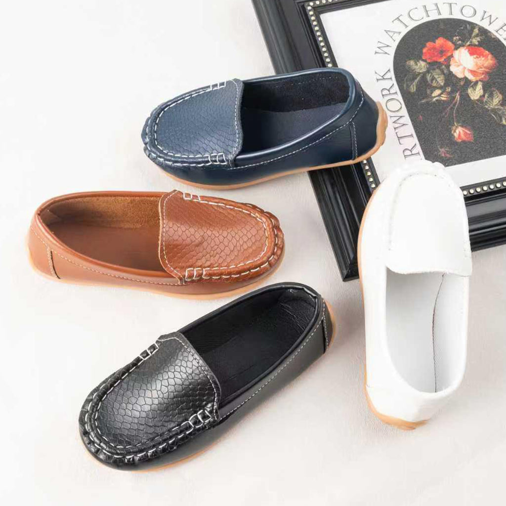 Boys Girls Loafers Dress Flats Slip-On Oxford Casual Moccasins School Walking Boat Shoes(Toddler/Little Kid/Big Kid)