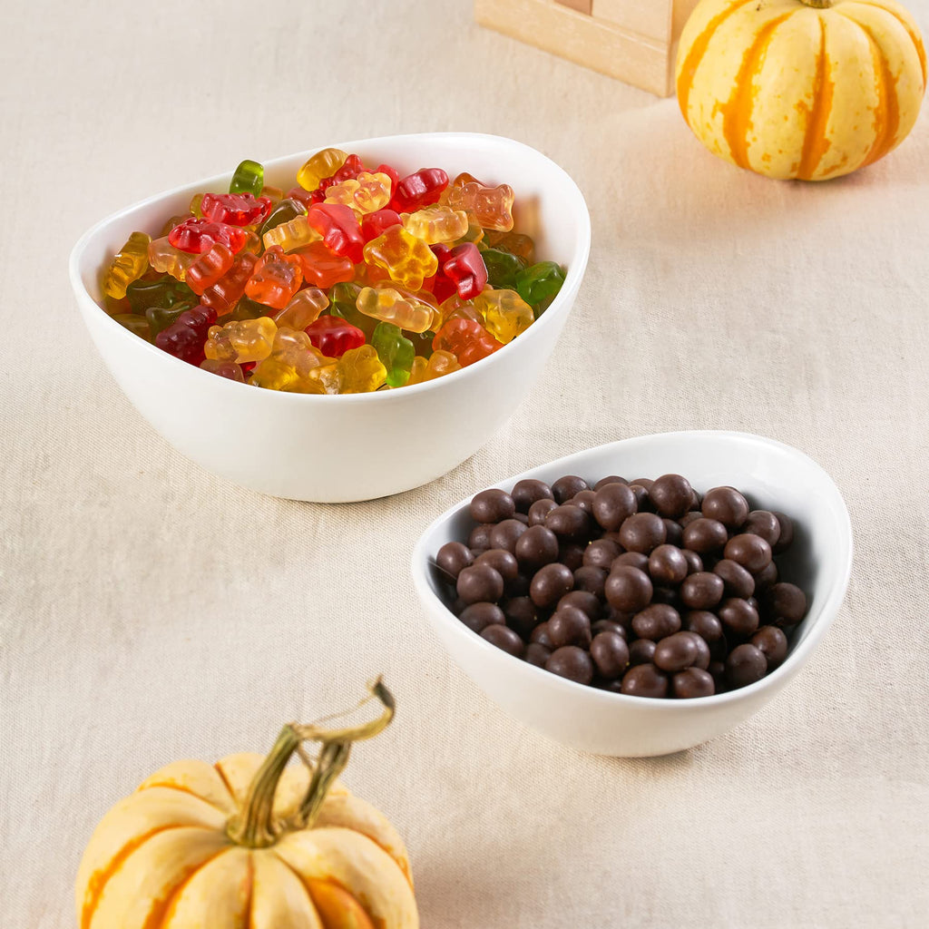 LYEOBOH 3 Tier Serving Bowls Set with Collapsible Thicker Metal Stand, Oval Serving Dishes for Entertaining Tiered Serving Stand for Fruit, Dessert, Candy, Chip and Dip (Black)