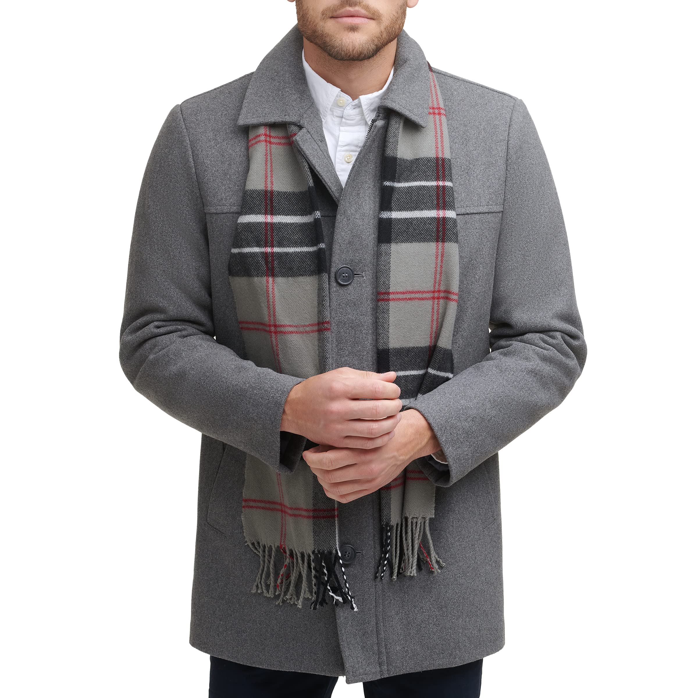 Dockers mens Weston Wool Blend Coat With Scarf (Regular and Big & Tall)