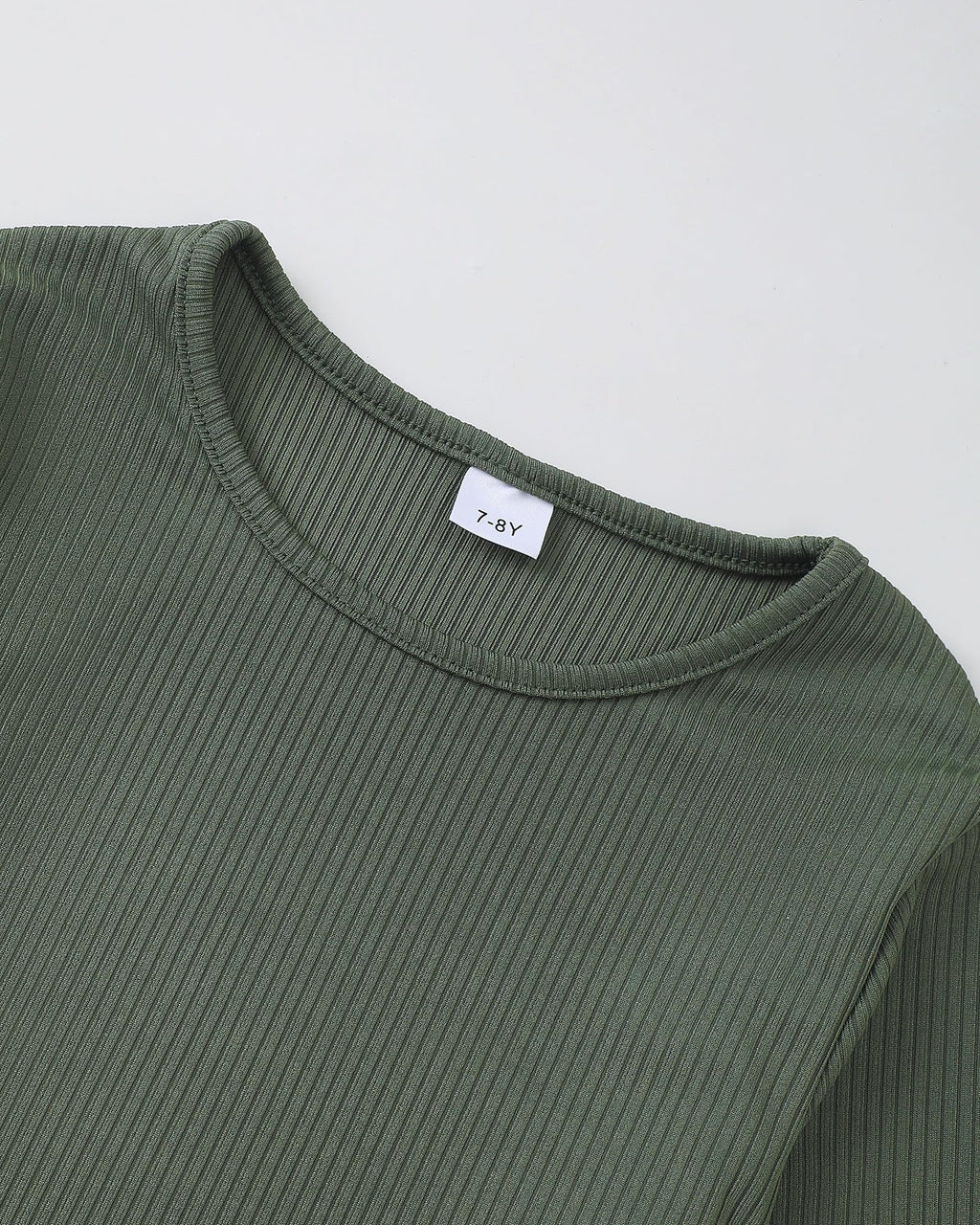 Girls Clothes Tween Girl Clothing Long Sleeve Ruched Drawstring Ribbed Knit Top Camo Cargo Pants Fall Winter Outfits