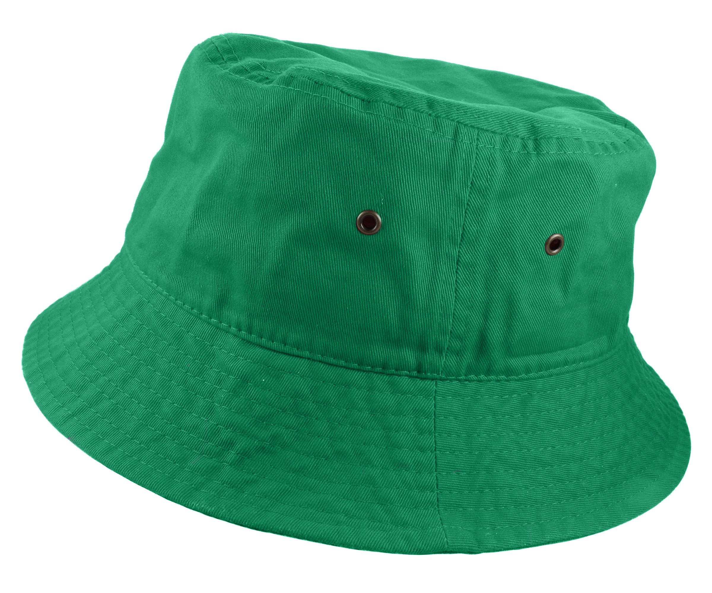 Gelante Solid Color 100% Cotton Bucket Hat for Women and Men Packable Travel Summer Beach Hat