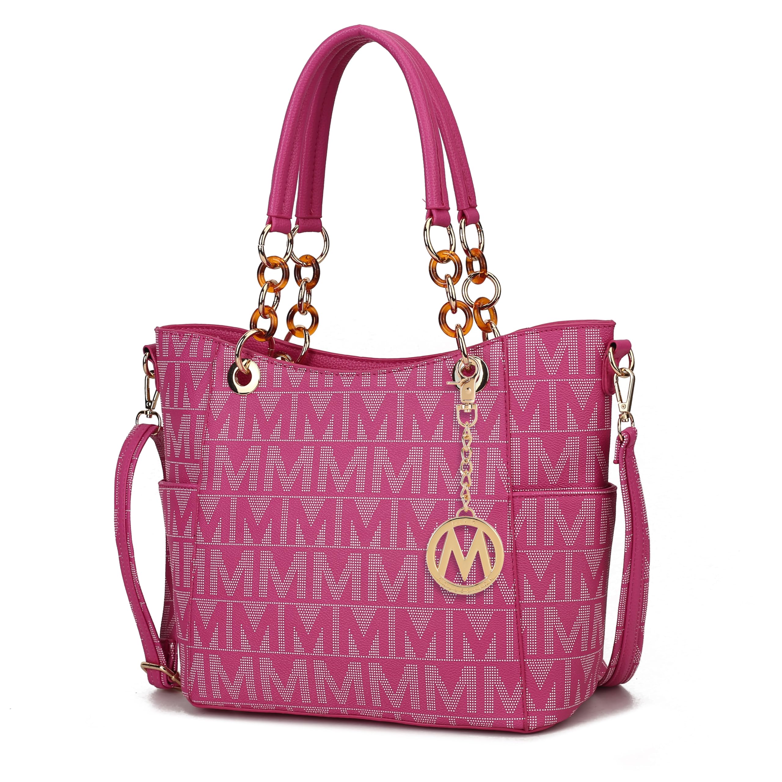 MKF Collection Shoulder Bag for Women, Vegan Leather Handbag Purse Top-Handle Crossbody Bag Tote Bag by Mia K