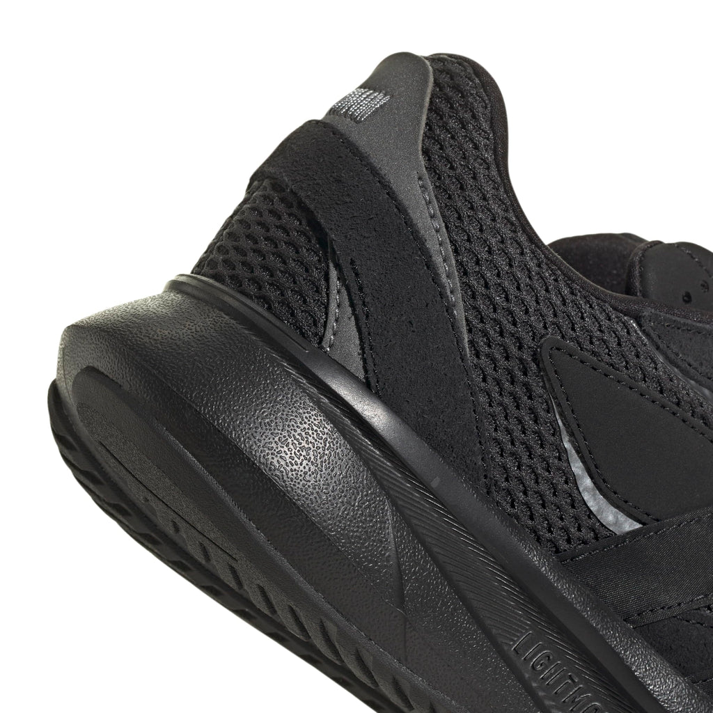 adidas Kids Boys Lightblaze Lace Up Sneakers Shoes Casual - Grey, Off White