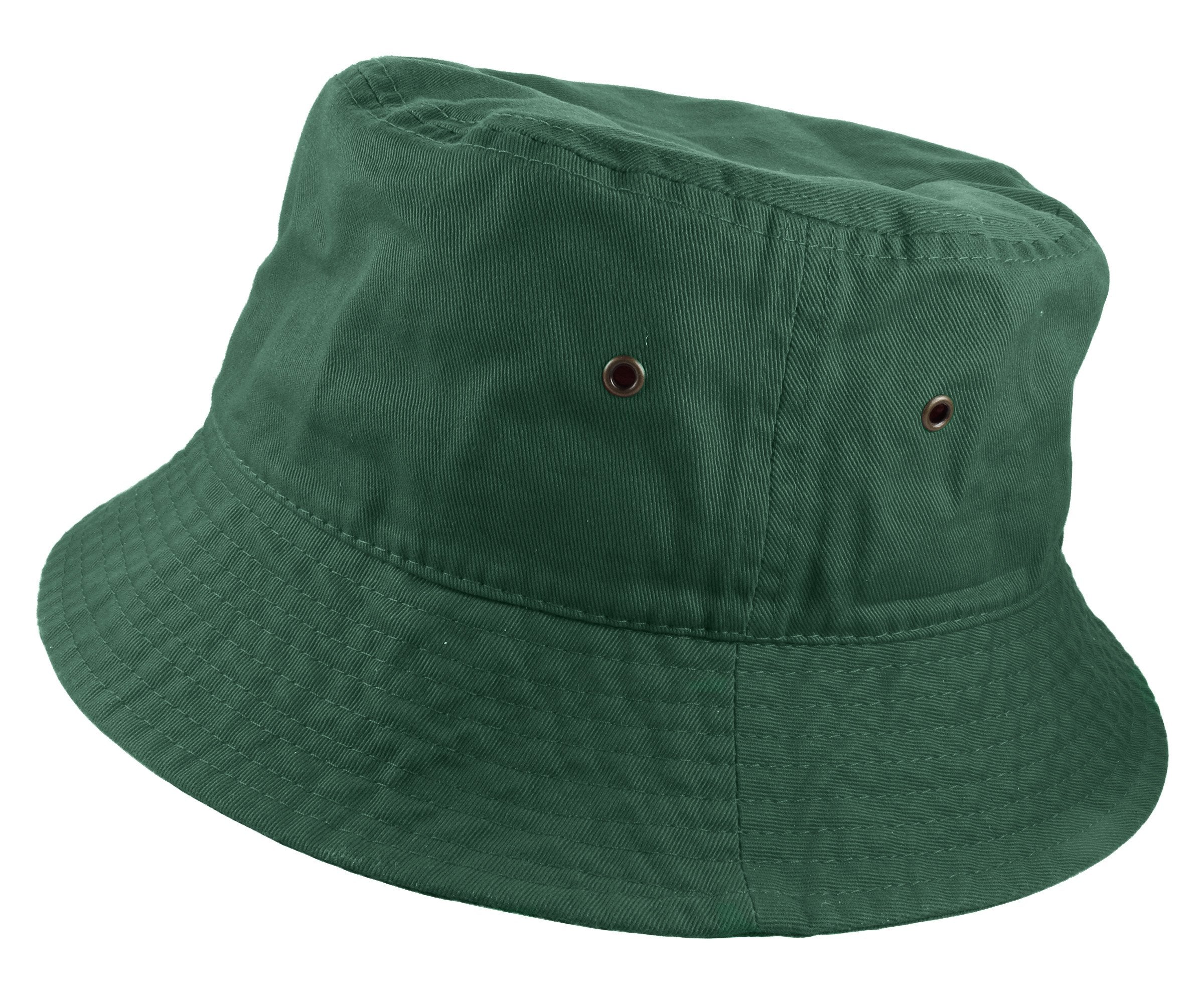 Gelante Solid Color 100% Cotton Bucket Hat for Women and Men Packable Travel Summer Beach Hat
