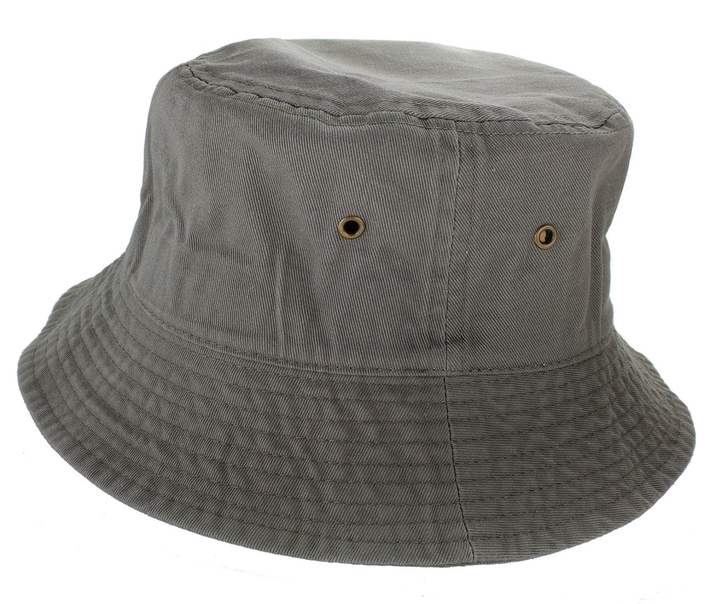 Gelante Solid Color 100% Cotton Bucket Hat for Women and Men Packable Travel Summer Beach Hat