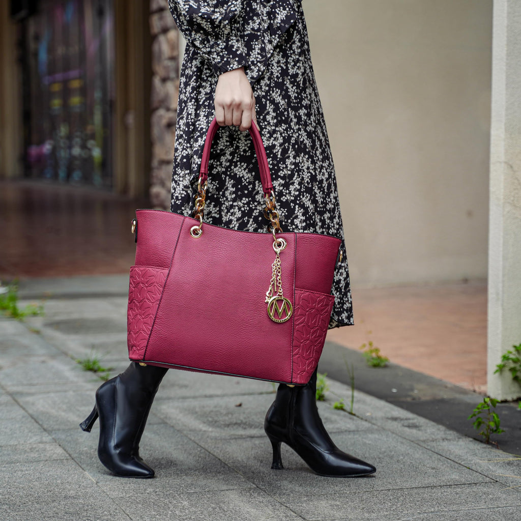 MKF Collection Tote Bag for Women, Handbag Set with Wallet-Top-Handle- Vegan Leather Purse