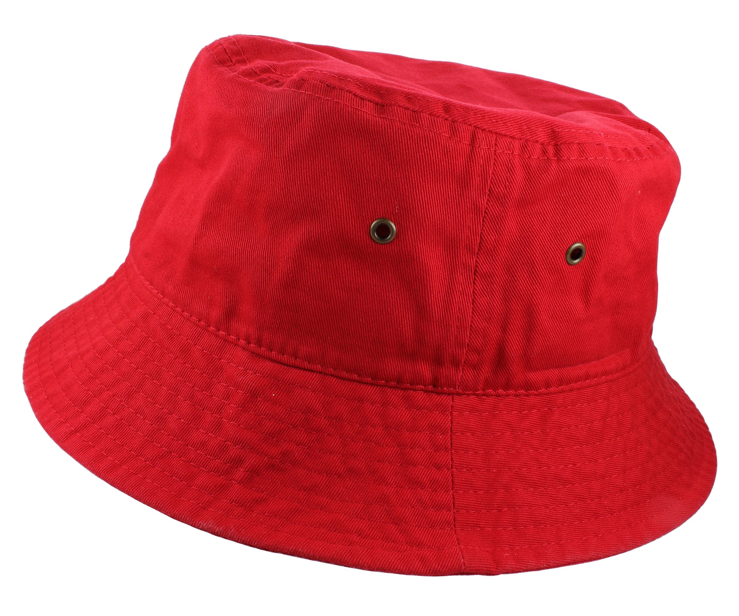 Gelante Solid Color 100% Cotton Bucket Hat for Women and Men Packable Travel Summer Beach Hat