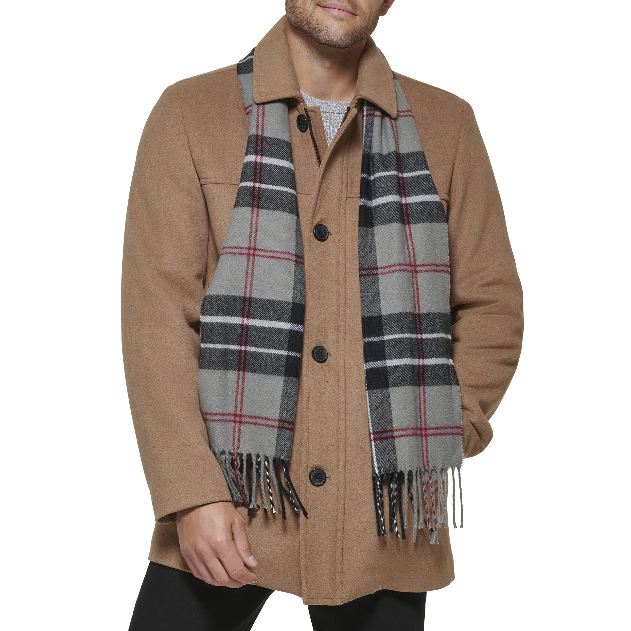 Dockers mens Weston Wool Blend Coat With Scarf (Regular and Big & Tall)