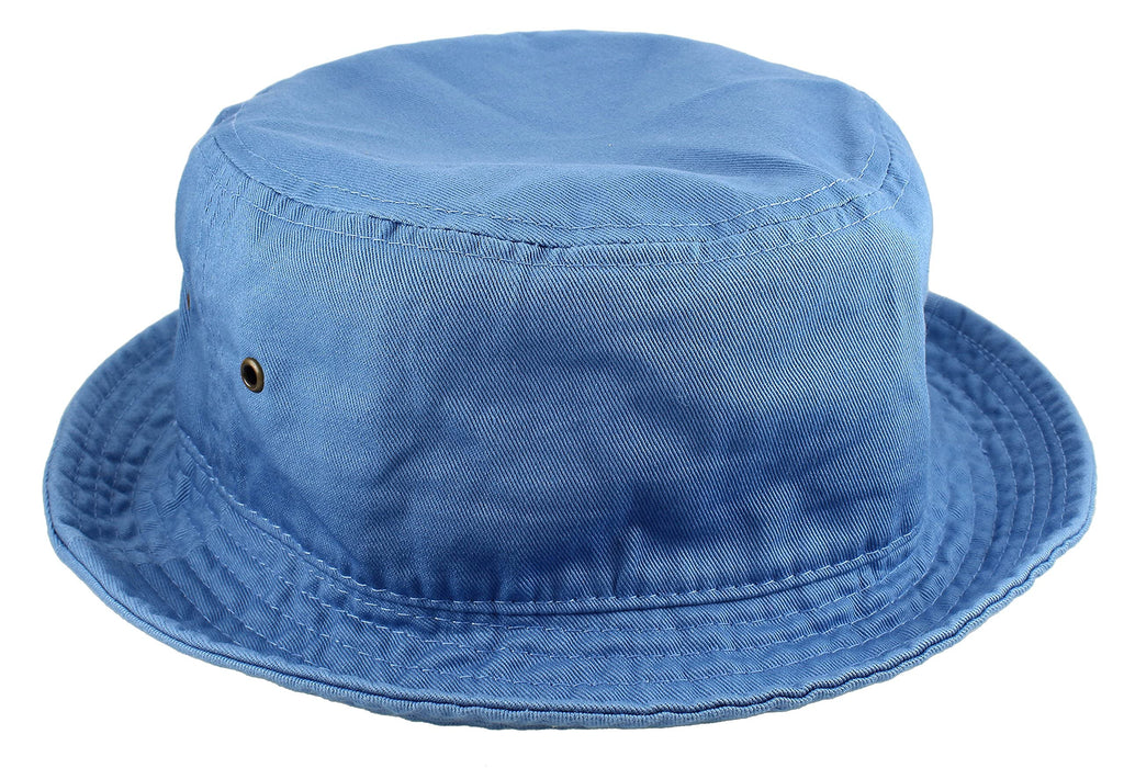 Gelante Solid Color 100% Cotton Bucket Hat for Women and Men Packable Travel Summer Beach Hat