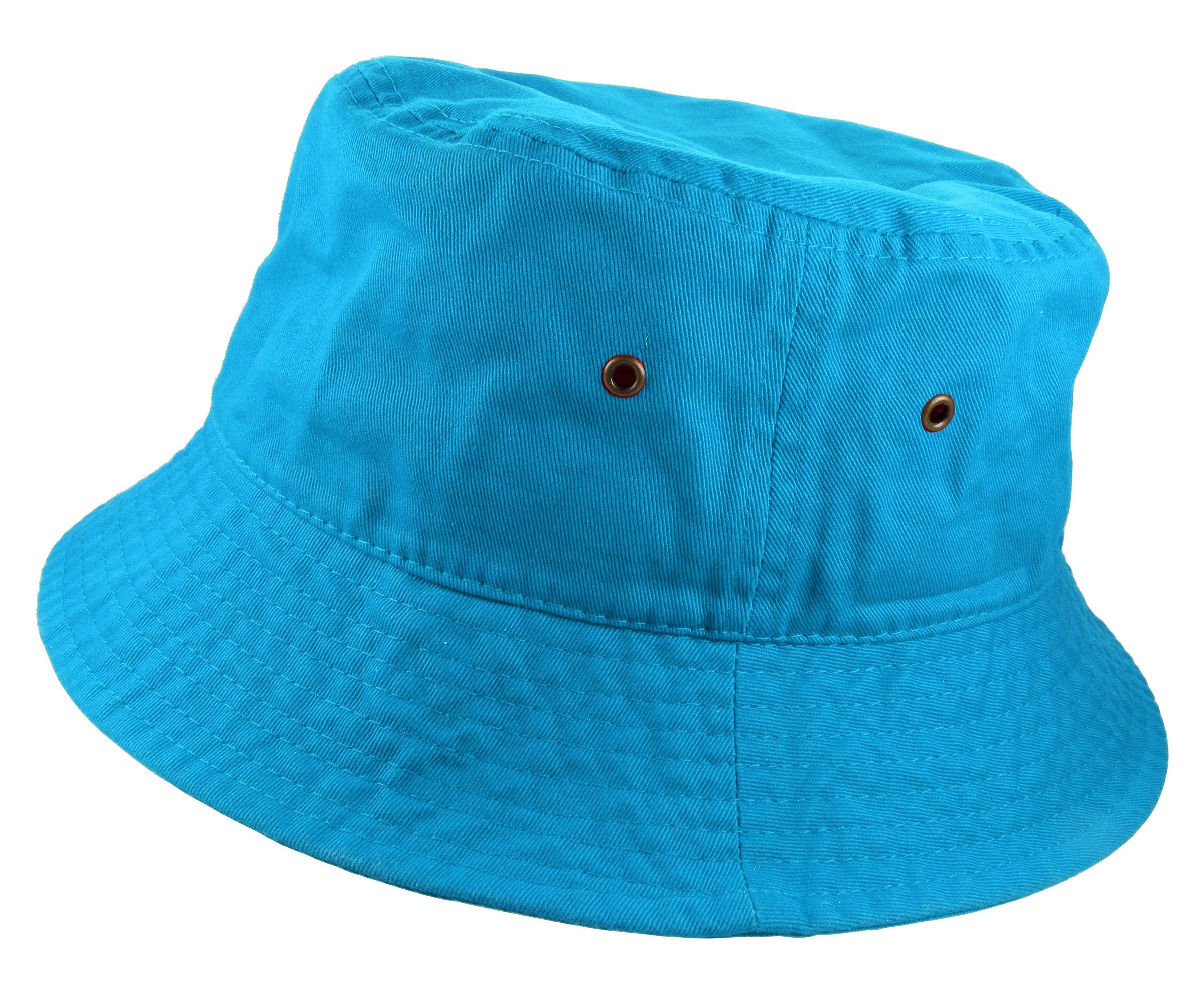 Gelante Solid Color 100% Cotton Bucket Hat for Women and Men Packable Travel Summer Beach Hat