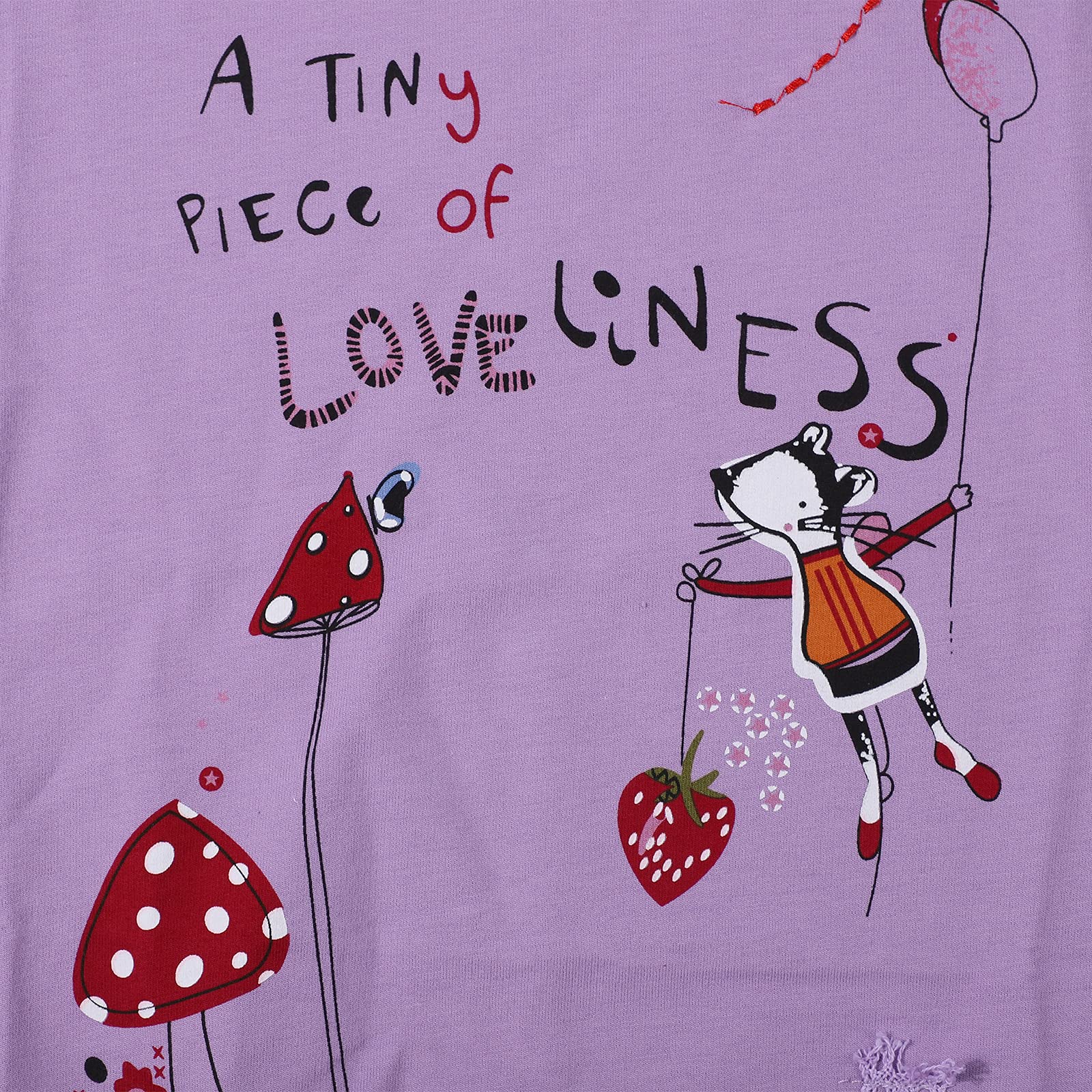 LUKYCILD Toddler Girl Clothes Baby Girl Long Sleeve Top + Jeans Pants with Pockets 2 Piece Outfit Cartoon Clothing Set