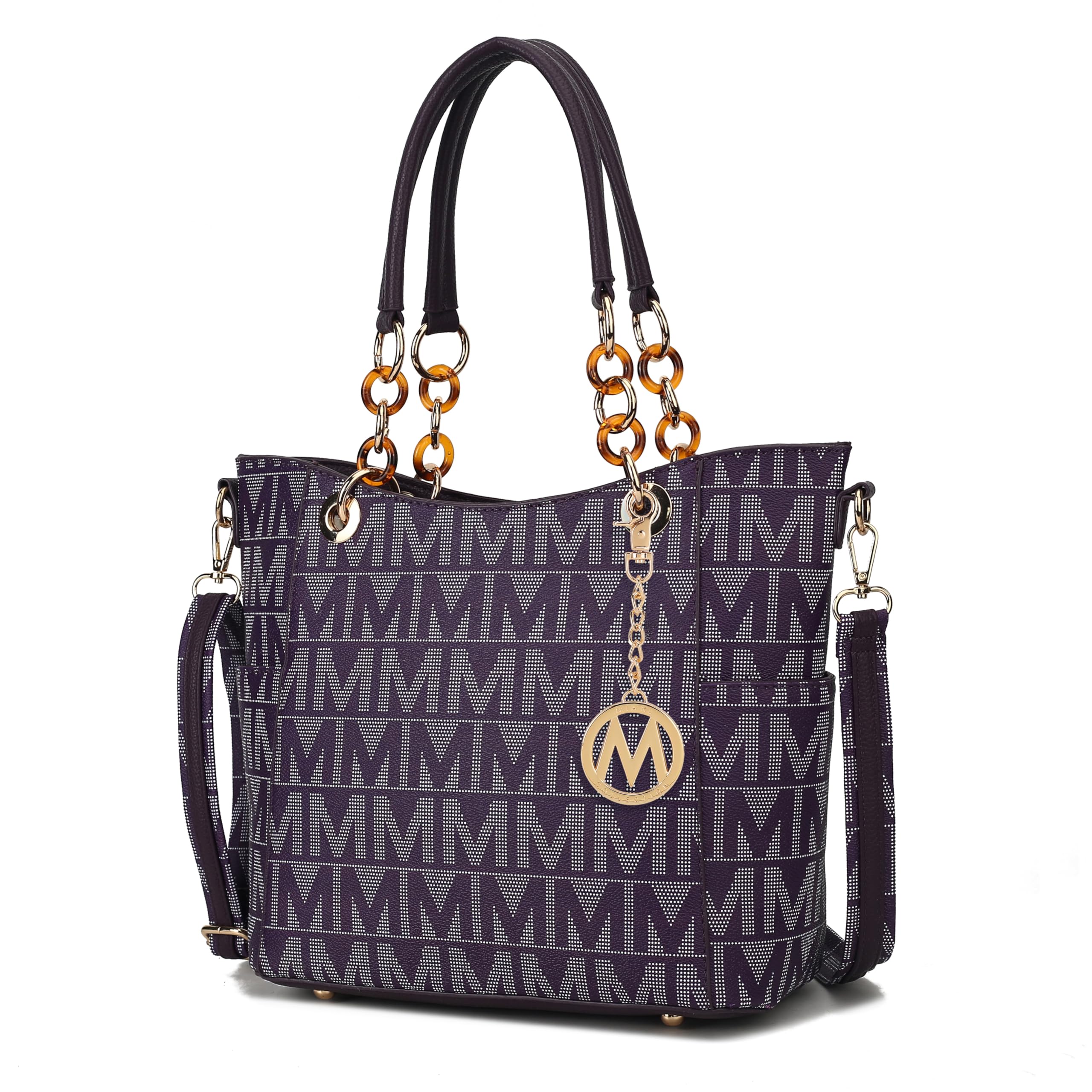 MKF Collection Shoulder Bag for Women, Vegan Leather Handbag Purse Top-Handle Crossbody Bag Tote Bag by Mia K