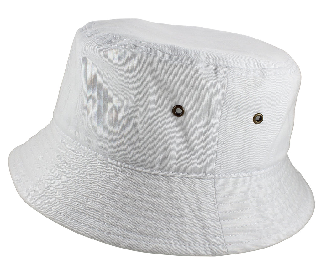 Gelante Solid Color 100% Cotton Bucket Hat for Women and Men Packable Travel Summer Beach Hat