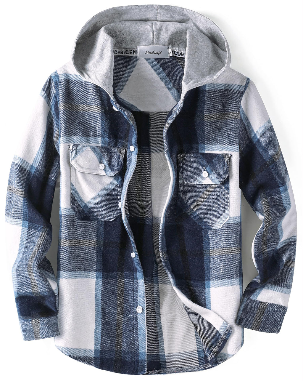 Boys Girls Casual Flannel Plaid Hoodies Spring Fashion Button Down Shirts Long Sleeve Cute Lightweight Jacket Coats