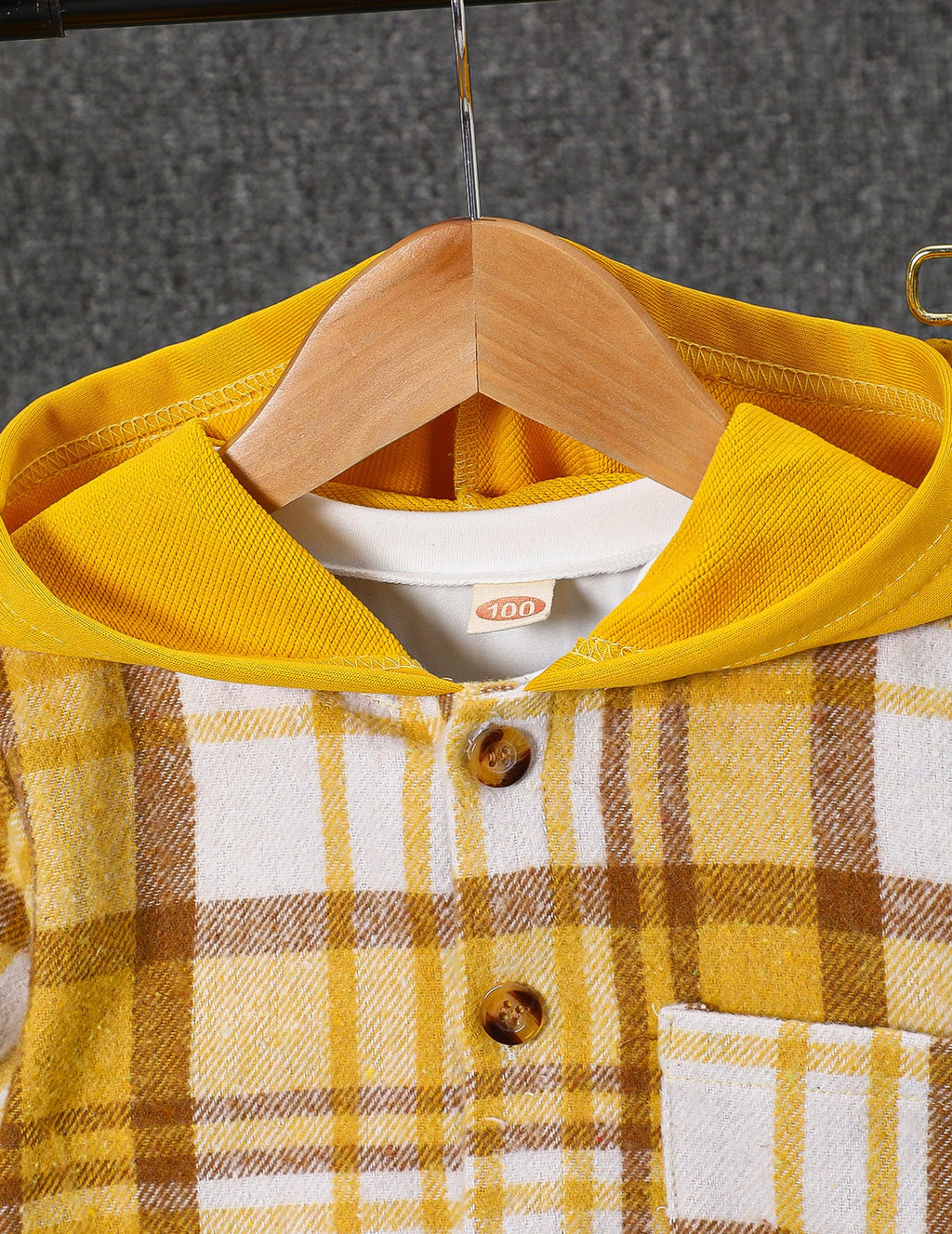 2Pcs Kids Boys Flannel Plaid Shirt Tops Pants Set Hoodie Sweatsuit for Fall Winter Spring Outfits 4-12 Years