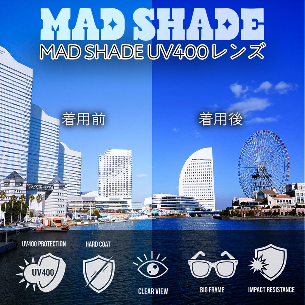 Mad Shade Sunglasses for Women Men UV400 Trendy Shades