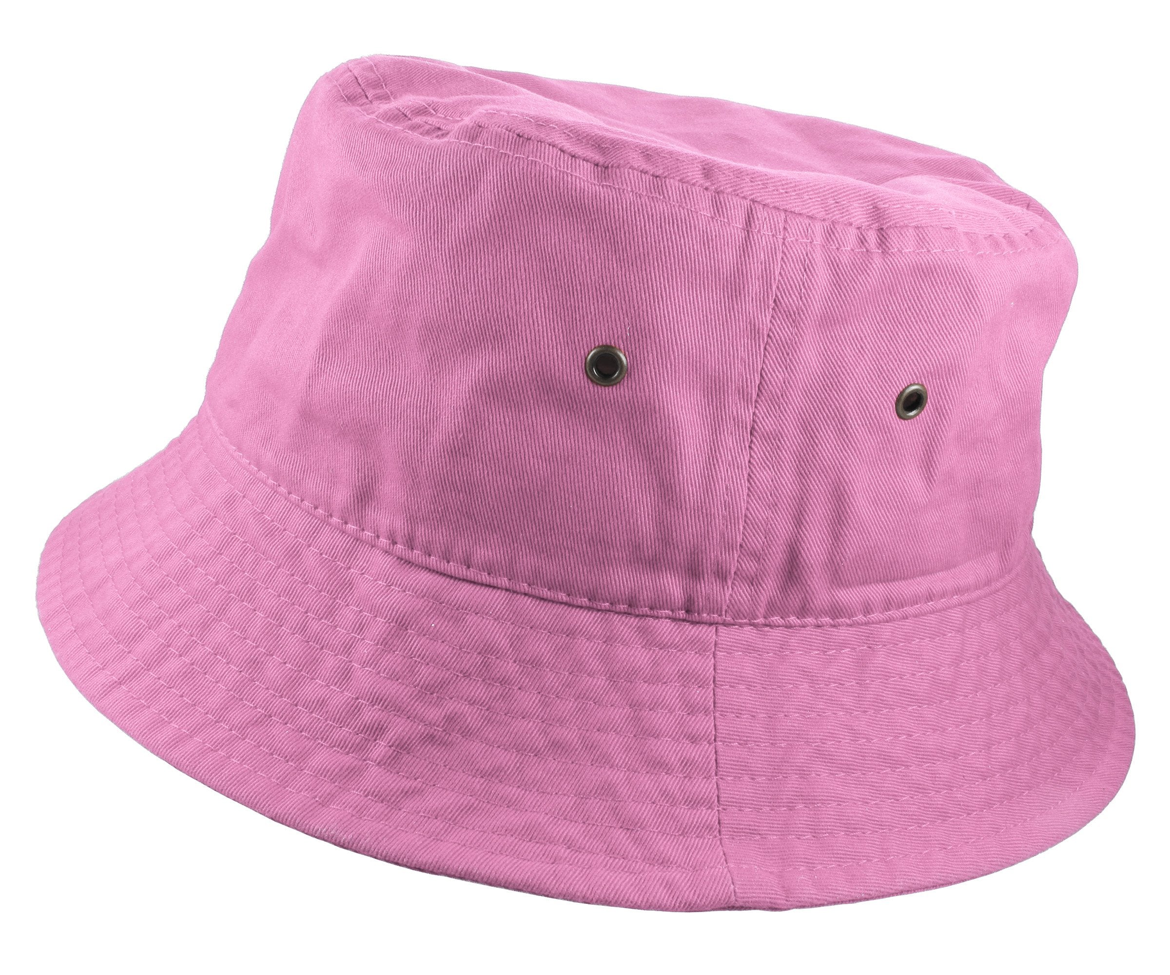 Gelante Solid Color 100% Cotton Bucket Hat for Women and Men Packable Travel Summer Beach Hat