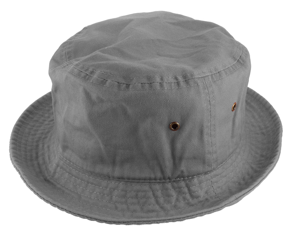 Gelante Solid Color 100% Cotton Bucket Hat for Women and Men Packable Travel Summer Beach Hat