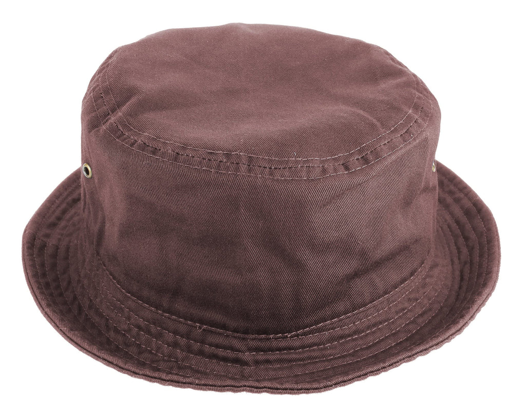 Gelante Solid Color 100% Cotton Bucket Hat for Women and Men Packable Travel Summer Beach Hat