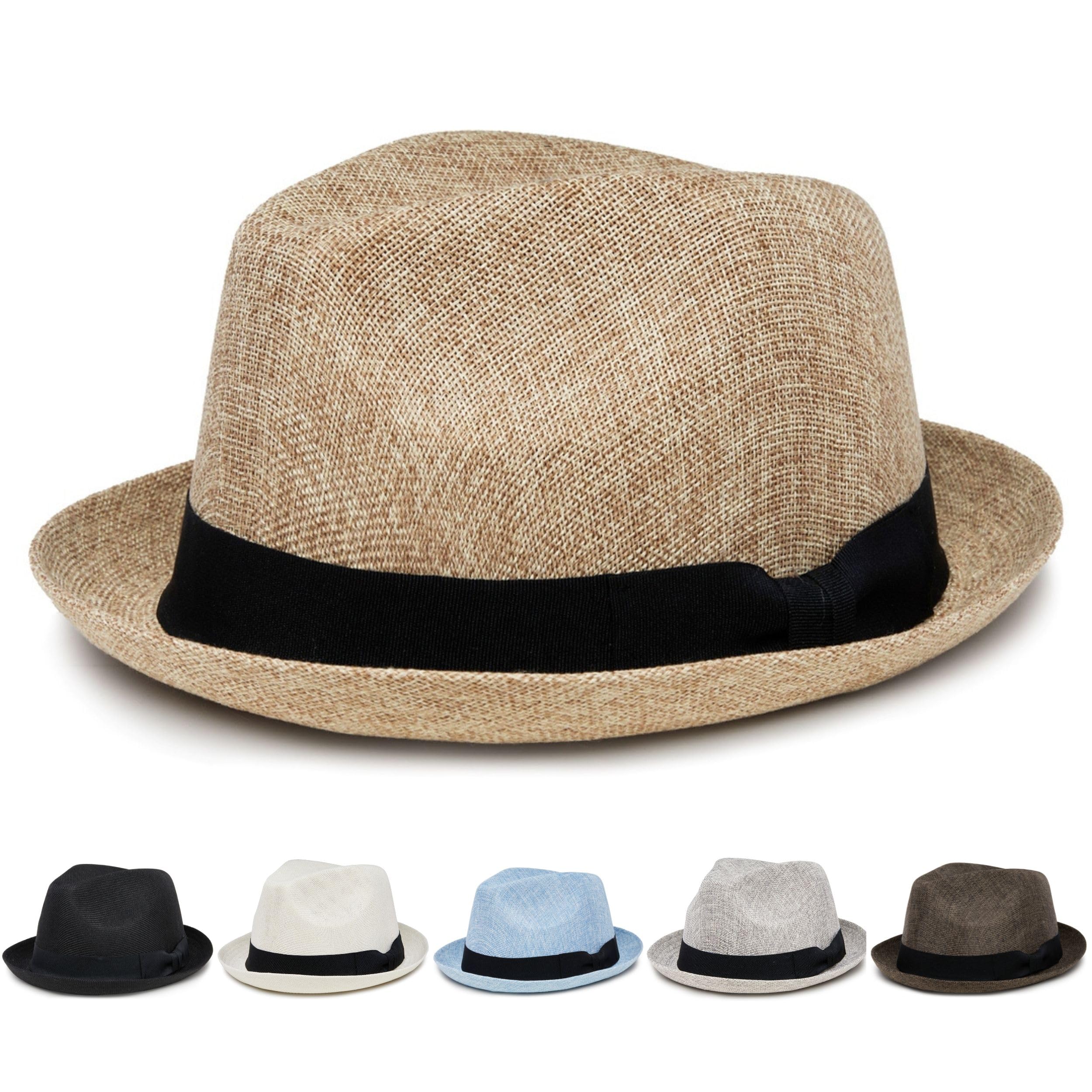 Funky Junque Premium Fedora Hat - Stylish Sun Protection for Men & Women - Perfect for Summer Beach, Travel & Outdoors