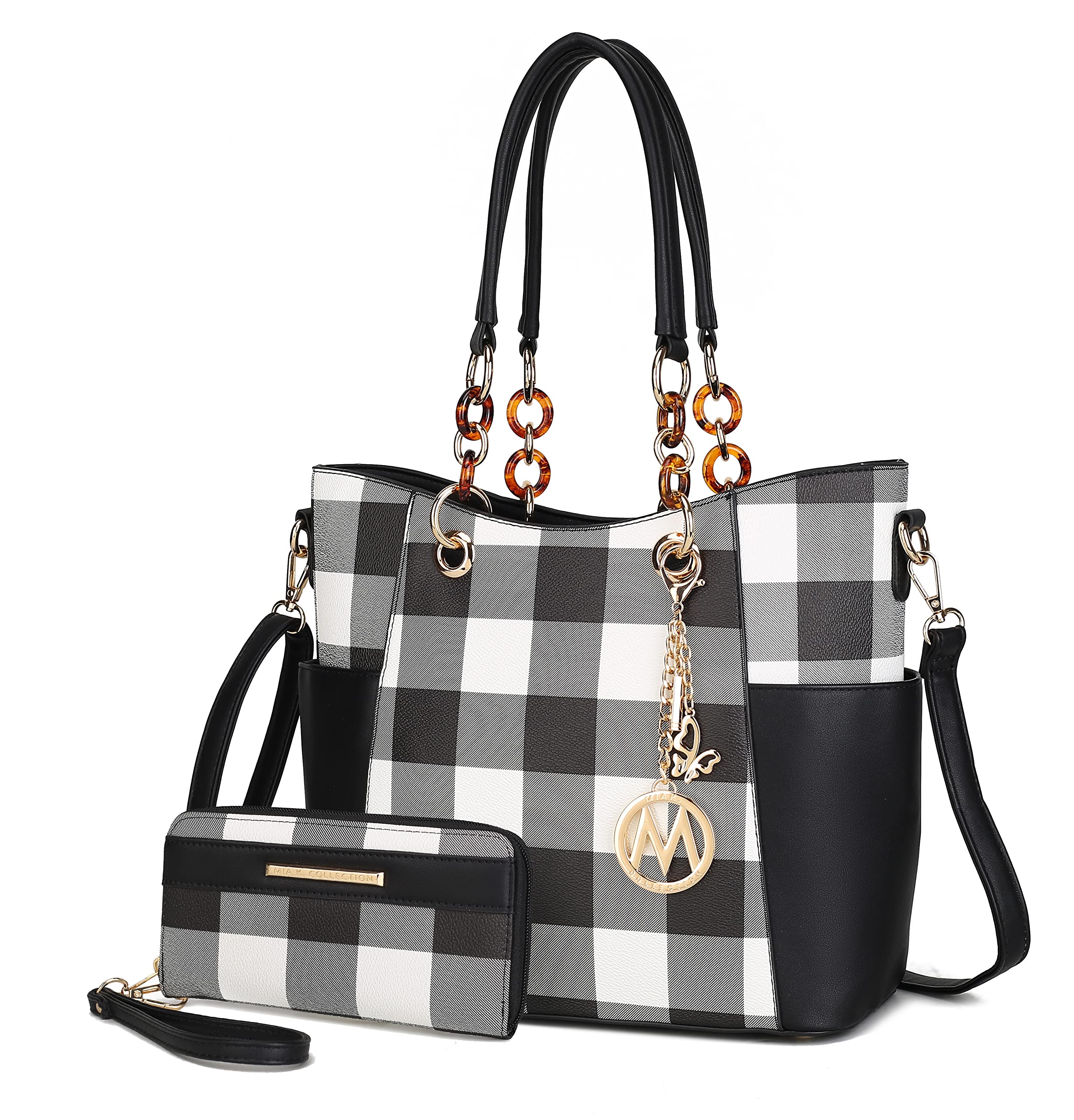 MKF Collection Tote Bag for Women, Handbag Set with Wallet-Top-Handle- Vegan Leather Purse