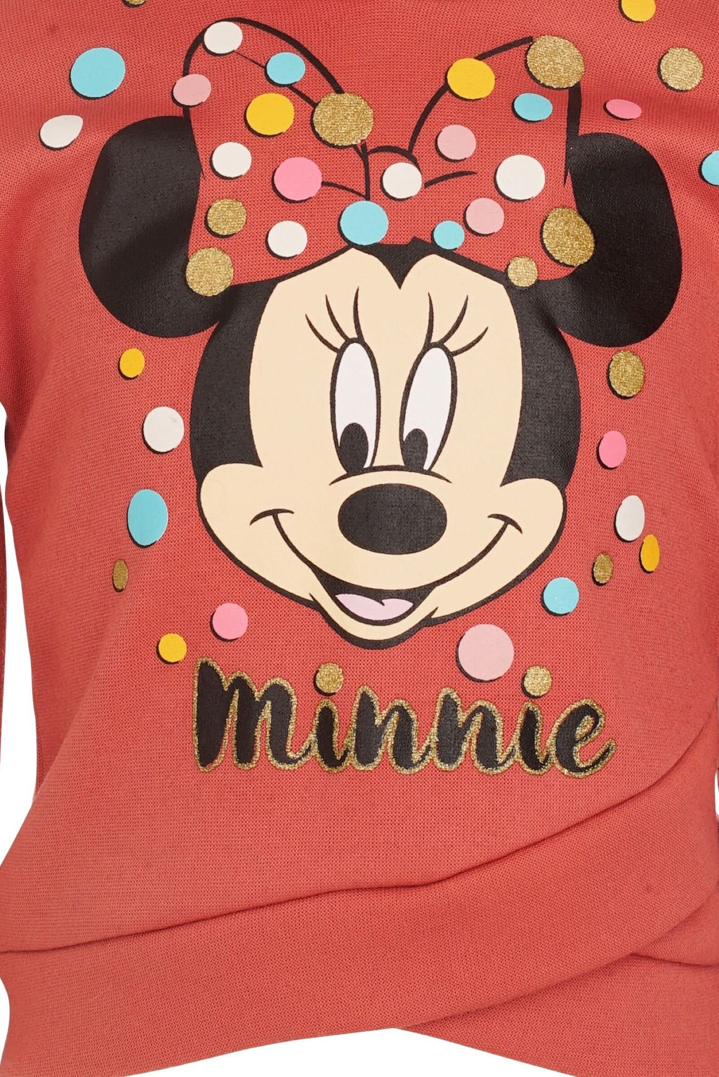 Disney Minnie Mouse Fleece Pullover Crossover Hoodie and Leggings Outfit Set Infant to Big Kid Sizes (12 Months - 14-16)