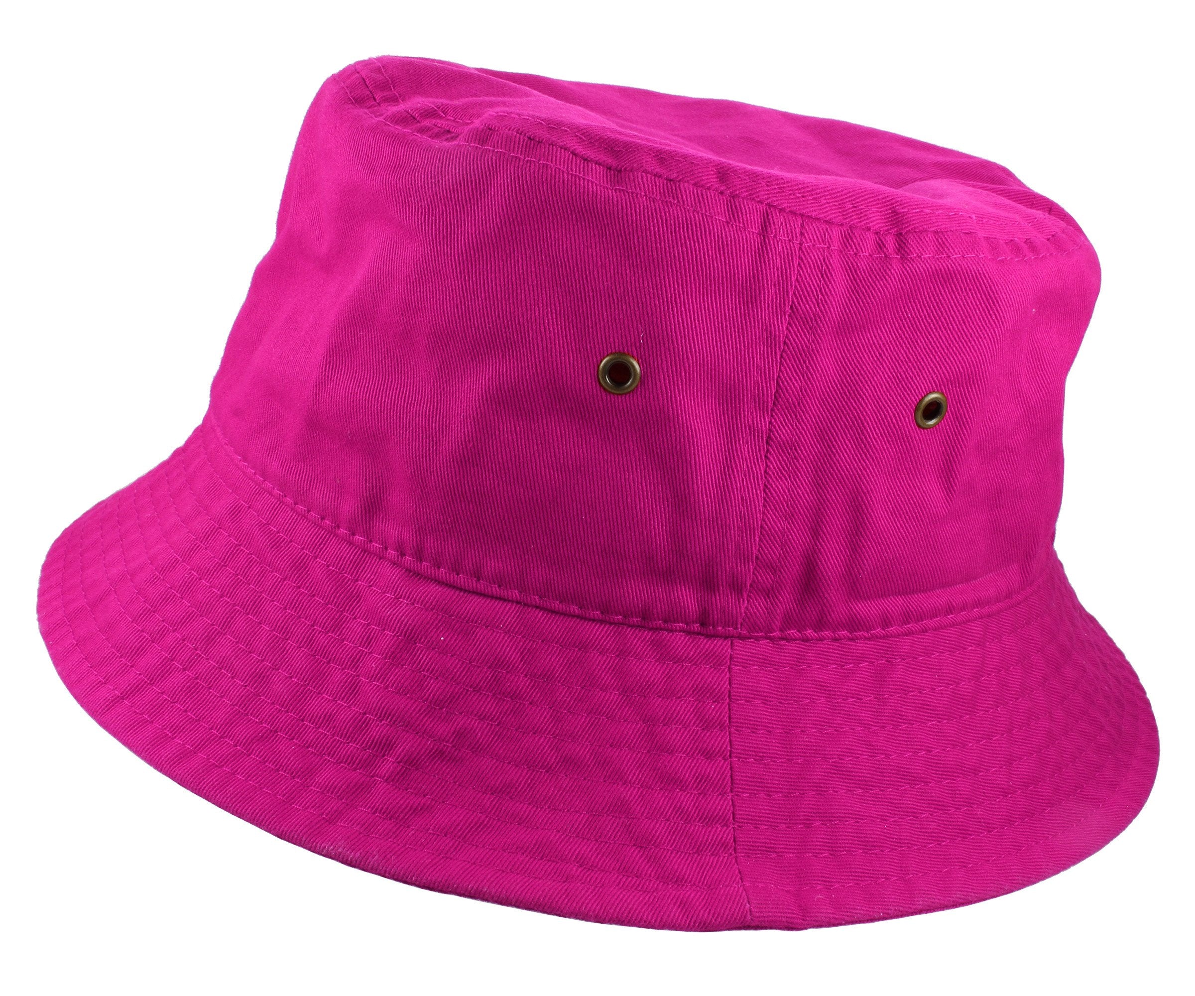 Gelante Solid Color 100% Cotton Bucket Hat for Women and Men Packable Travel Summer Beach Hat
