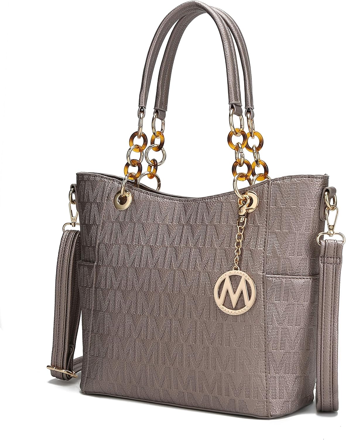 MKF Collection Shoulder Bag for Women, Vegan Leather Handbag Purse Top-Handle Crossbody Bag Tote Bag by Mia K