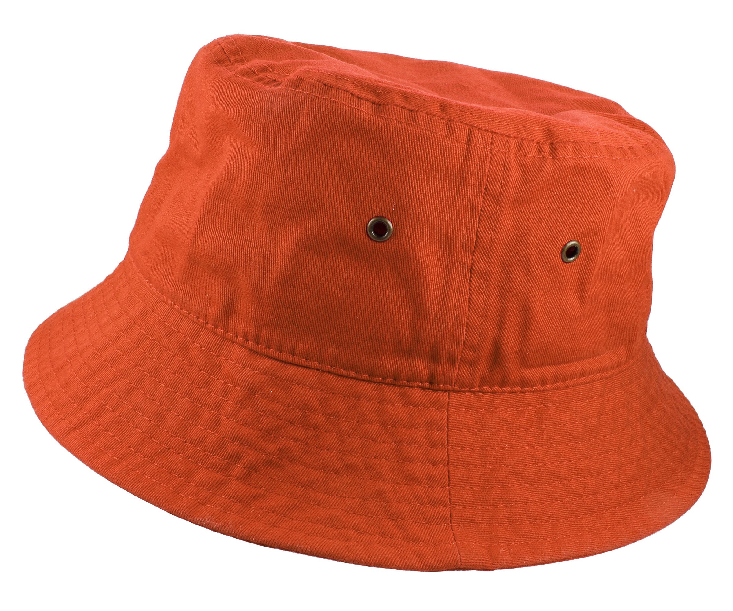 Gelante Solid Color 100% Cotton Bucket Hat for Women and Men Packable Travel Summer Beach Hat