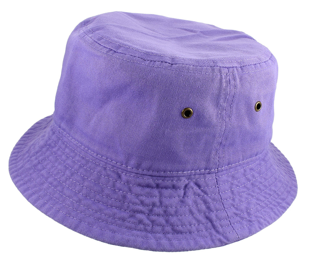 Gelante Solid Color 100% Cotton Bucket Hat for Women and Men Packable Travel Summer Beach Hat