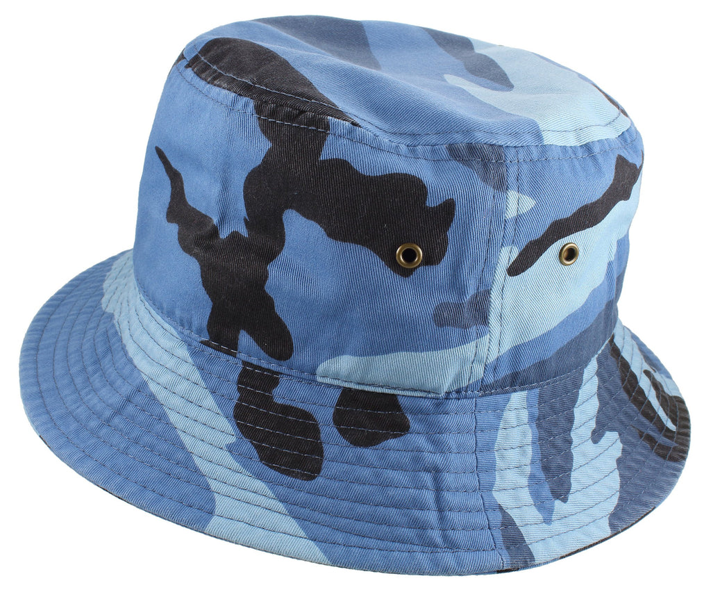 Gelante Solid Color 100% Cotton Bucket Hat for Women and Men Packable Travel Summer Beach Hat