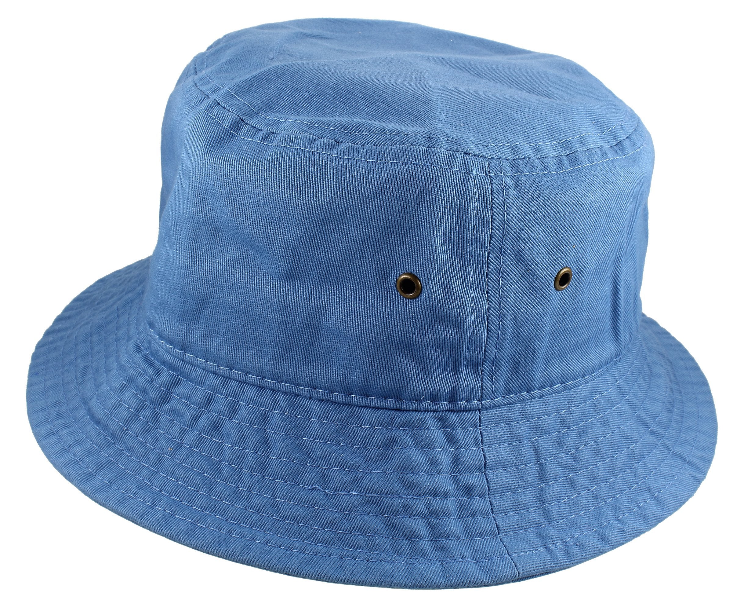 Gelante Solid Color 100% Cotton Bucket Hat for Women and Men Packable Travel Summer Beach Hat