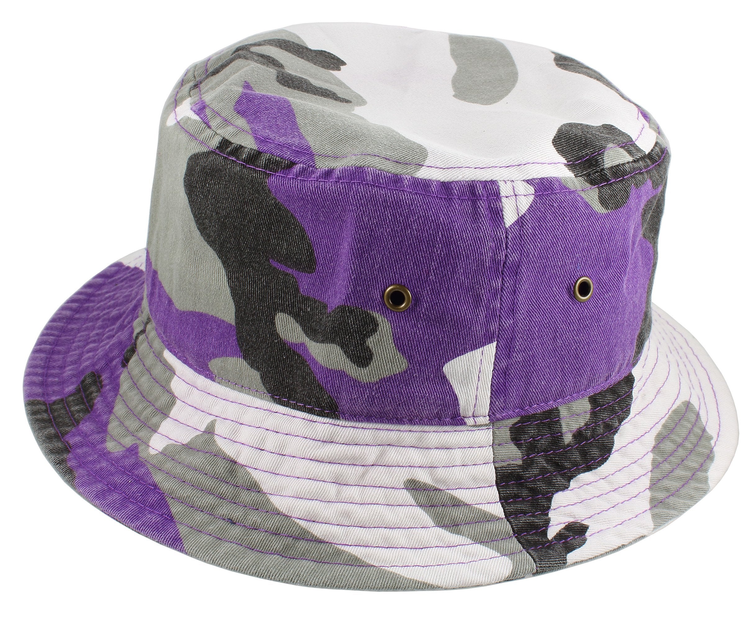 Gelante Solid Color 100% Cotton Bucket Hat for Women and Men Packable Travel Summer Beach Hat